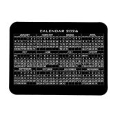 2026 Calendar Magnet Black マグネット (横)