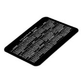 2026 Calendar Magnet Black マグネット (左側)