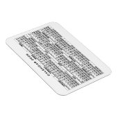 2026 Calendar Magnet White マグネット (右側)
