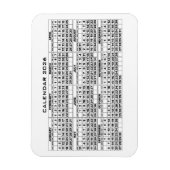 2026 Calendar Magnet White マグネット (縦)
