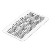 2026 Calendar Magnet White マグネット (左側)