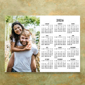 2026 Calendar Modern Simple Photo ポスター