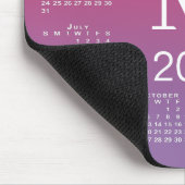 2026 Calendar Monogram on Pink to Purple Gradient マウスパッド (コーナー)
