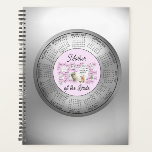 2026 Calendar Mother of the Bride Planner プランナー手帳 (正面)