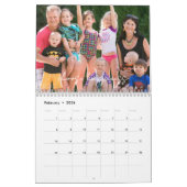 2026 Calendar Motivational With Family Photos カレンダー (2月 2026)