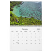 2026 Calendar Ocean Views  カレンダー (2月 2026)