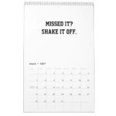 2026 Calendar Pickleball Funny Quotes Dink Paddle カレンダー (3月 2027)