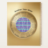 2026 Calendar Planner quote Another Year Wiser プランナー手帳 (裏面)