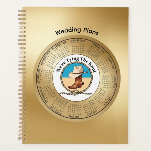 2026 Calendar Planner We’re Tying The Knot プランナー手帳 (正面)