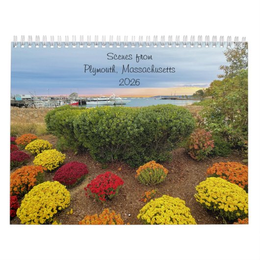 2026 Calendar - Plymouth, Massachusetts  カレンダー (カバー)