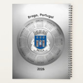 2026 Calendar Silver Planner Braga Portugal プランナー手帳 (裏面)