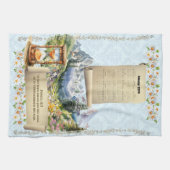 2026 Calendar Towel Alps Mountains Proverbs キッチンタオル (横)