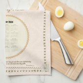 2026 Calendar Towel Christian Pastel Country Scene キッチンタオル (四つ折り)