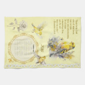 2026 Calendar Towel Goldfinch Trust in the Lord  キッチンタオル (横)