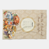 2026 Calendar Towel Grace Bless Us O Lord キッチンタオル (横)