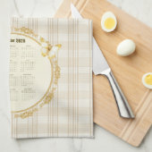 2026 Calendar Towel Horse キッチンタオル (四つ折り)