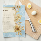 2026 Calendar Towel Pretty Guardian Angel  キッチンタオル (四つ折り)