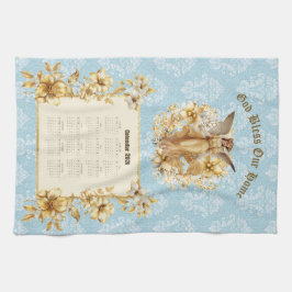 2026 Calendar Towel Pretty Guardian Angel  キッチンタオル