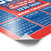 2026 Calendar - USA 250 Red White Blue フォトプリント (角)