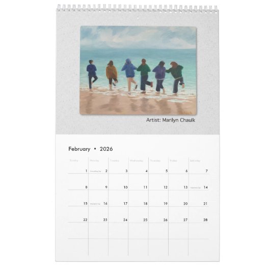 2026 Calendar Vanessa's Art Studio Student's Work1 カレンダー (2月 2026)