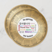 2026 Calendar We Appreciate Your Business シーズンカード (正面/裏面)