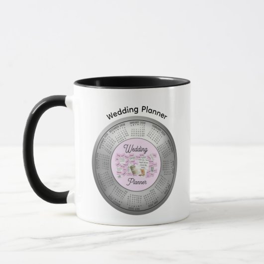 2026 Calendar Wedding Planner Coffee Tea Mug マグカップ (左)