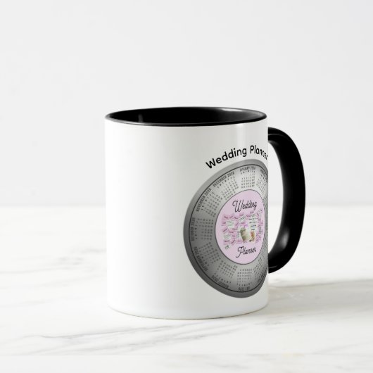 2026 Calendar Wedding Planner Coffee Tea Mug マグカップ (正面右)