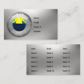 2026 Calendar Weight Loss Business Card 名刺 (正面/裏面)