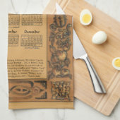 2026 Calendar Windsor Castle Onspired Woodwork キッチンタオル (四つ折り)