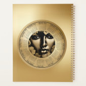 2026 Calendar Woman's Gold Face Planner プランナー手帳 (裏面)