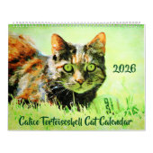 2026 Calico Tortoiseshell Cat Owners Lovers Gift カレンダー (カバー)