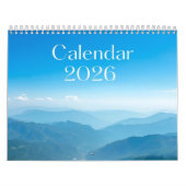 2026 Calm Calendar — Minimalist Soft Aesthetic カレンダー (カバー)