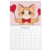 2026 Cat Lover Calendar カレンダー (2月 2026)