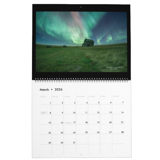 2026 CDSWXC Calendar by Josh Frye. カレンダー (3月 2026)