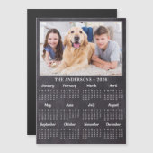 2026 Chalkboard写真素朴カレンパーソナライズされたダー (正面/裏面)