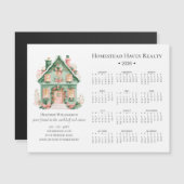 2026 Charming Real Estate Magnetic Calendar (正面/裏面)