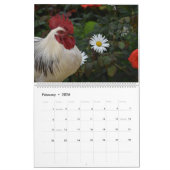 2026 Chickens Wall Calendar Cute カレンダー (2月 2026)