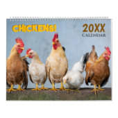 2026 Chickens Wall Calendar Cute カレンダー (カバー)