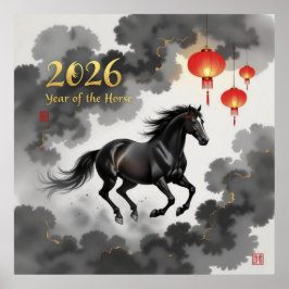 2026 Chines Year Of The Horse ポスター