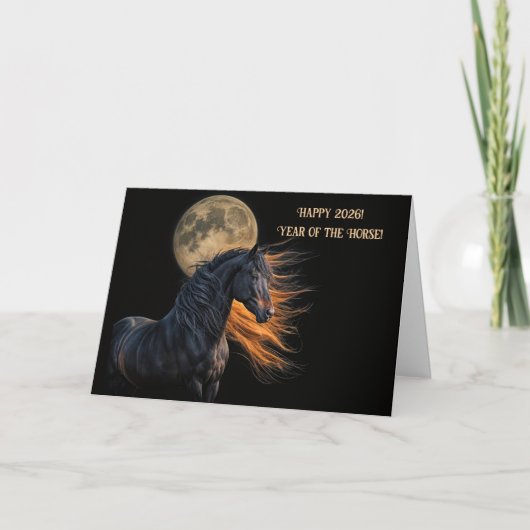 2026 Chinese New Year of the Horse Beautiful シーズンカード (正面)