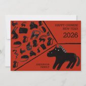 2026 Chinese New Year Of The Horse Zodiac シーズンカード (正面)