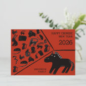 2026 Chinese New Year Of The Horse Zodiac シーズンカード (スタンド正面)
