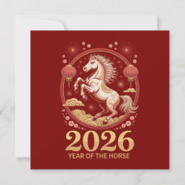 2026 Chinese Year of the Horse Greeting Cards カード