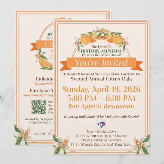 2026 Citrus Gala Invitation 招待状 (正面/裏面)