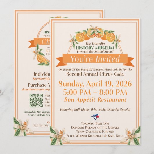 2026 Citrus Gala Invitation 招待状 (正面/裏面)