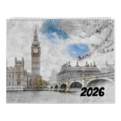 2026 City Scitchesウォールカレンダー – 手書き カレンダー (カバー)