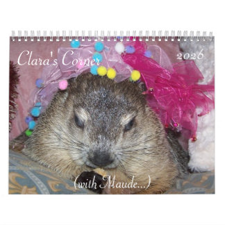 2026 Clara's Corner Groundhog Calendar A カレンダー