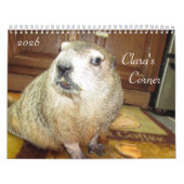 2026 Clara's Corner Groundhog Calendar B カレンダー (カバー)