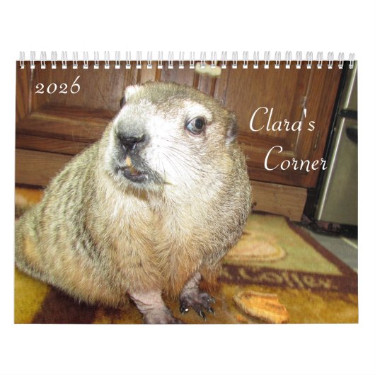 2026 Clara's Corner Groundhog Calendar B カレンダー (カバー)
