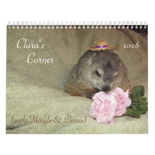 2026 Clara's Corner Groundhog Calendar F カレンダー (カバー)